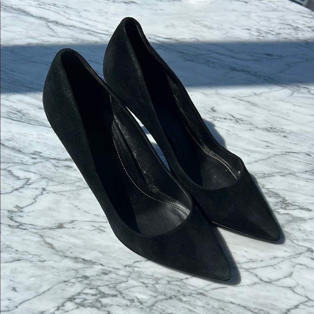 Kendall and Kylie Black Suede Pumps